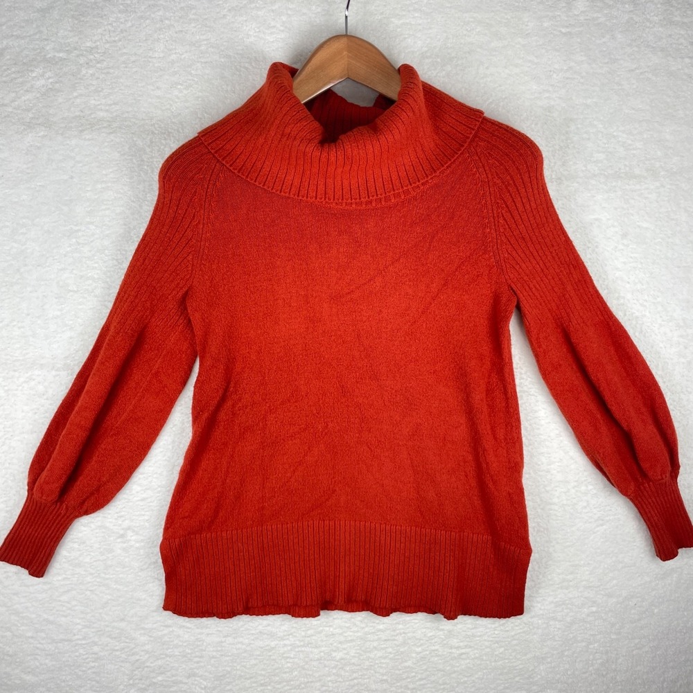 Anthropologie XS Paloma Pumpkin Cowl Neck Sweater Cozy Scandigirl Oversized Warm - Picture 12 of 15